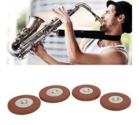 Alomejor Profesional 28pcs Sax Sax Pads Conjunto de Reemplazo para Saxofón Soprano, Adecuado para Todos los Saxofones Soprano, Material de Piel de Oveja