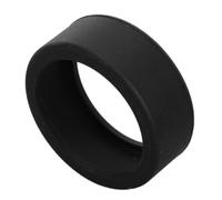 Alomejor Protector de Anillo de Silicona Multifuncional Resistente a los Arañazos Cubierta Elástica Inteligente Agradable para la Piel para Anillos Inteligentes Fácil de Limpiar Material Suave (BLACK)