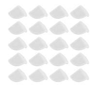 Alomejor Protector de Esquina de Silicona Suave, Parachoques de Seguridad para Borde de Mesa y Ventana - Protección Infantil Antichoque Adhesivo Blanco Puro (20 Unidades)