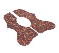 Alomejor Protector de Guitarra, Placa de Protección de Plástico Duro para Guitarra, Golpeador Antiarañazos con Autoadhesivo de Fácil Instalación para Guitarristas (BROWN)