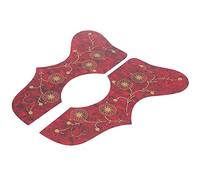 Alomejor Protector de Guitarra, Placa de Protección de Plástico Duro para Guitarra, Golpeador Antiarañazos con Autoadhesivo de Fácil Instalación para Guitarristas (rojo)