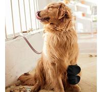 Alomejor Protector de Pierna para y Gato, Rodilleras Elásticas para Recuperación, Dedos Cálidos de Invierno, S/M/L, Perros para Soporte de Articulaciones para Mascotas, Negro, 2 uds. (M)