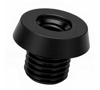 Alomejor Protector de Taco de Billar, de Aleación de Aluminio y Plástico, con Cubierta Inferior Brillante y Ajuste Universal. Bloque de Accesorios de Repuesto.