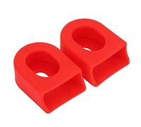 Alomejor Protectores de Brazo de manivela Crankset Shell Case Crank Arms Boots para Piezas de Bicicleta(Red)