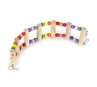 Alomejor Puente Colgante de Madera para Loros y Mascotas, Juguete de Escalada Duradero para Pájaros, 6x30cm/2,4x11,8 Pulgadas (6 * 30cm)