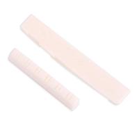 Alomejor Puente de Guitarra Acústica de Hueso Natural - Repuesto Universal para Guitarra Acústica y Bajo, Ideal para DIY, Compatible con Modelos Sonido y la Sustentación