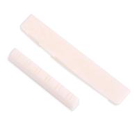 Alomejor Puente de Guitarra Acústica de Hueso Natural - Repuesto Universal para Guitarra Acústica y Bajo, Ideal para DIY, Compatible con Modelos Sonido y la Sustentación