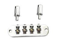 Alomejor Puente de Guitarra de 4 Cuerdas de Metal Duradero de Metal de Silla de Montar Enrollador para el bajo, la Entonación Precisa y la Estabilidad de Ajuste Mejorada para los Músicos en la Marcha