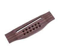 Alomejor Puente de Guitarra de Palo para Instrumentos de 12 Cuerdas | Construcción duradera, Diseño liviano, Acabado liso, Orificios personalizables, Ideal para reemplazo