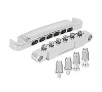 Alomejor Puente de Guitarra Eléctrico de 12 Cuerdas Aleación de Zinc Plata Accesorios para Piezas de Guitarra Exterior Brillante