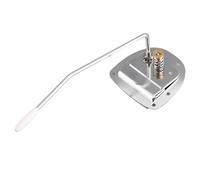 Alomejor Puente de Guitarra, Pieza Trasera de Trémolo de Aleación de Zinc Vintage con Botón de Bloqueo y Brazo Desmontable para Actualización del Vibrato de Guitarra Eléctrica (SILVER)