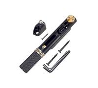 Alomejor Puente de Guitarra sin Cabeza, Construcción de Aleación de Zinc con Monturas de Latón, Mejora la Estabilidad de Afinación y el Mantenimiento para Guitarras Eléctricas sin Cabeza (BLACK)