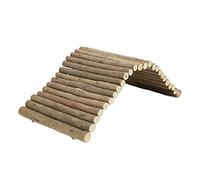 Alomejor Puente de Madera para Hámster, Puente Flexible para Animales Pequeños, Ejercicio de Ocultación para Hámsteres, Conejos, Entretenimiento Decorativo para Mascotas (15 * 30CM)