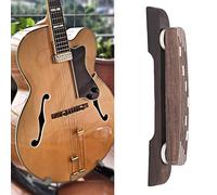 Alomejor Puente de Palisandro Ajustable, Pieza de Reparación de Puente de Guitarra para Guitarra de Jazz de 6 Cuerdas, con Artesanía Fina y Pulido Delicado