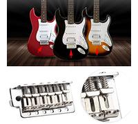 Alomejor Puente de Trémolo de Guitarra con Trastornos de Montaje, Anti-óxido, Reemplazar Piezas de Guitarra Desgastadas, Puente de Eléctrico