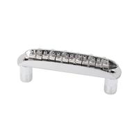 Alomejor Puente de Trémolo para Guitarra, Repuesto de Sillín Ajustable de Carga Superior para Jazzmaster, con Espacio entre Postes de 73 Mm, Espacio entre Cuerdas de 11 Mm y Llave