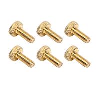 Alomejor Puente Trémolo para Guitarra Eléctrica, Juego de 6 uds., Tornillo de Bloqueo de Cuerda de Metal para Reemplazo (GOLD)