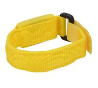 Alomejor Pulsera de Flash LED Ajustable para Nocturna, Banda de Torre Luz con Modo Luz 3 Velocidades, Ideal para Caminar y Andar en Bicicleta, Material Fibra PU (YELLOW)