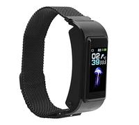 Alomejor Pulsera Smartwatch con Auriculares Bluetooth, Monitor de Actividad Física con Medición de Temperatura Corporal, Seguimiento del Sueño para Actividades Deportivas