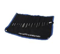 Alomejor Punch and Chisel Set 16pcs Mecánicos Punches y Chisel Conjunto de Pines Centrales de Pines Fríos Hecho de Tratamiento con Calor Premium Acero Antirrusco Pesado con Tamaño Grabado para