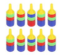 Alomejor Purificación de Aireación de Alta Eficiencia 10 Piezas Tanque de Peces Burbujas de Piedra de Aire Liberación de Oxígeno Difusor Creciente Fuerte Resistencia Al Ozono Accesorios 4,3 X 1,5 Cm
