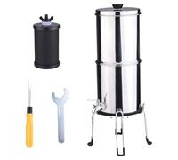 Alomejor Purificador de Agua Portátil de 1 Galón con Larga Vida útil para Aventuras Al Aire (K8779A Con soporte)
