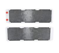 Alomejor Radiador de Refrigeración por Agua con Disipador de Calor para PC, Cobre Blanco, 360mm, para Instrumentos Industriales y Equipos de Refrigeración por Computadora