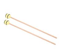 Alomejor Raqueta de Marimba de para Instrumentos de Percusión, 1 par de Raquetas de Teclado, Superficie Lisa, hay Acrílico de Lana, Amarillo, Amarillo