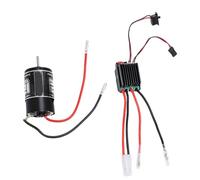 Alomejor RC 550 Motor Cepillado, 6 Verogente de 12 V 16AWG para Rastreadores RC, Automóviles, Botes con 320A ESC BEC 5V2A