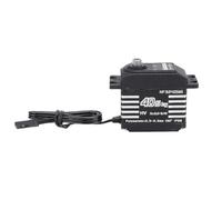 Alomejor RC Digital IP68 Servo High Torque 25T Spline 0-180 Motaje Ultra Lineal con Rodamientos de Bolas Dobles para 1/8 1/10 /12 RC Cars Crawler Robot (Black)