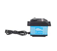 Alomejor RC Digital IP68 Servo High Torque 25T Spline 0-180 Motaje Ultra Lineal con Rodamientos de Bolas Dobles para 1/8 1/10 /12 RC Cars Crawler Robot (Blue)