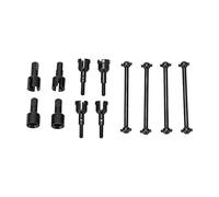 Alomejor RC Dogbone Axle Diff Cup Set, Eje de Transmisión de Aleación de Aluminio para A949 A959 A969 A979 K929, con Estabilidad de Dirección Mejorada y Resistencia Al Desgaste para (Black)