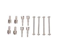 Alomejor RC Dogbone Axle Diff Cup Set, Eje de Transmisión de Aleación de Aluminio para A949 A959 A969 A979 K929, con Estabilidad de Dirección Mejorada y Resistencia Al Desgaste para (Silver)