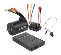 Alomejor RC Motor ESC Combo, Impermeable 60A ESC, Motor sin Escobillas 3500KV con Tarjeta de Programa para Coches y Camiones 1/10 RC