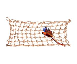 Alomejor Red de Escalada para Mascotas, Juguete Duradero para Columpio de Loros para Salud Física y Mental, 37,40x18,90 Pulgadas para Todos los Amantes de los Loros
