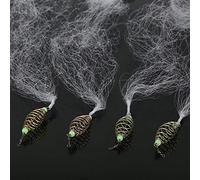 Alomejor Red de Pesca Nylon Fuerte Mano Fundido Fácil Tiro Red de Pesca con Cuentas Luminosas para Pesca Nocturna al Aire Libre(8#)