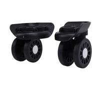 Alomejor Reemplazo de la Maleta de Fit Universal, 2 Paquetes de Ruedas de Equipaje, Parte de Repuesto, Material de ABS Robusto, Rodaje Tranquilo y Suave para Estuches Estándar