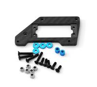 Alomejor Reemplazo de Soporte Servo de Fibra de Carbono Ligero y Duradero para Coche de Control Remoto SCX10 Pro 1/10 para Aficionados