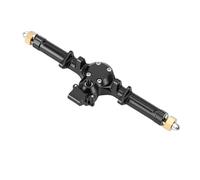 Alomejor Reemplazo del Eje Trasero, Aleación de Aluminio Negro Mate para Coche Axial SCX24 1/24 RC, Rendimiento y Durabilidad Mejorados