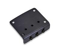 Alomejor Reemplazo Duradero de Puente de Guitarra Ajustable de 3 Cuerdas para Guitarras Cigarbox, Aleación de Zinc, Apariencia Brillante, Excelente Actualización para Guitarras Eléctricas, Dorado