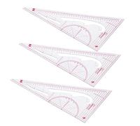 Alomejor Regla Curva Multifuncional de Dibujo Flexible de 3 Piezas para Corte Manual Preciso y Creación de Patrones, Regla de Medida de Costura para Sastres y Diseñadores