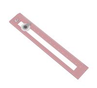 Alomejor Regla de Brújula Geométrica Regla de Dibujo de Estudiante de Alta Precisión para Estudiantes Plástico 6.7 X 1.2 X 0.2 Pulgadas (PINK)