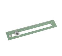 Alomejor Regla de Brújula Geométrica Regla de Dibujo de Estudiante de Alta Precisión para Estudiantes Plástico 6.7 X 1.2 X 0.2 Pulgadas (GREEN)