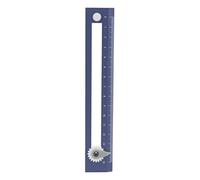 Alomejor Regla de Brújula Geométrica Regla de Dibujo de Estudiante de Alta Precisión para Estudiantes Plástico 6.7 X 1.2 X 0.2 Pulgadas (BLUE)