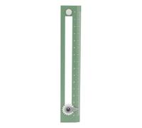 Alomejor Regla de Brújula Geométrica Regla de Dibujo de Estudiante de Alta Precisión para Estudiantes Plástico 6.7 X 1.2 X 0.2 Pulgadas (GREEN)