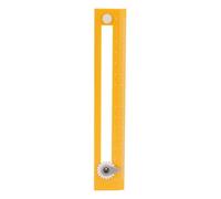 Alomejor Regla de Brújula Geométrica Regla de Dibujo de Estudiante de Alta Precisión para Estudiantes Plástico 6.7 X 1.2 X 0.2 Pulgadas (YELLOW)