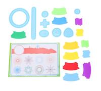 Alomejor Regla Geométrica de Engranaje de Arte en Espiral, Kit de Plantilla de Dibujo con Plantillas para Niños, Juguete de Pintura Creativa
