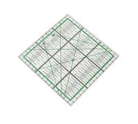 Alomejor Regla para Acolchar, Acrílico Transparente, Duradero, Reglas de Rejilla DIY para Coser Retales, Mide 150x150mm