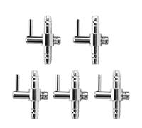 Alomejor Regulador de Aire, Válvula de Aire de Cabezal único de Acero Inoxidable, Control Preciso para Bomba de Oxígeno para Peces de Acuario