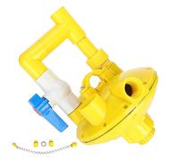 Alomejor Regulador de Presión de Agua para Granja de Bebederos de Aves de Corral, Válvula de Plástico Segura, Ajuste Estable para Pollos, Patos, 1 Paquete (Válvula reguladora de presión Premium)